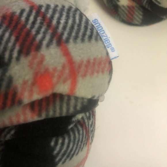 Snoozies Gray Plaid Mens Large 11 / 12 Non-Skid - Picture 4 of 6